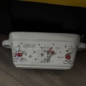 Disney Mickey Mouse Ceramic Baking Dish - White and Red